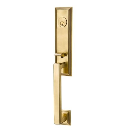 Emtek French Antique Brass Handleset, 4221WUS7 4221WUS7